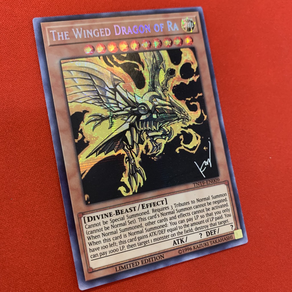 The Winged Dragon Of Ra - Secret Rare - Alternate Art