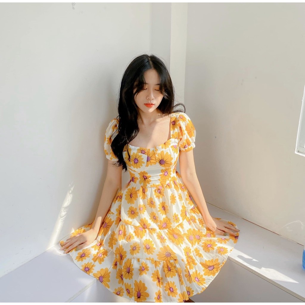 Đầm vàng hoa hướng dương