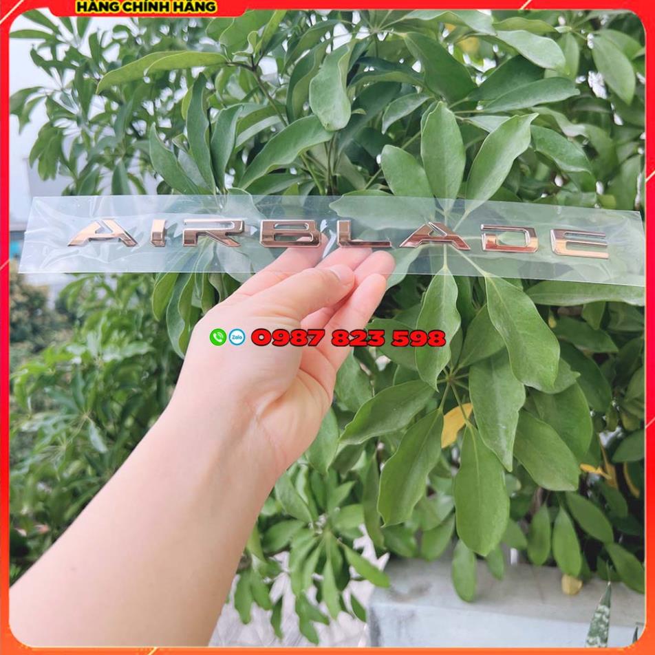 💥 Tem chữ nổi  AIR BLADE 2020 - 2021 - 2022 - 2023, Logo Chữ AB Dán Xe 160/125   💥