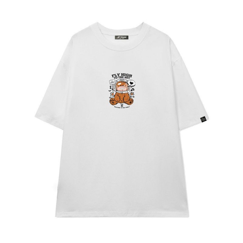 Áo thun Có sizeFull màu unisex tay lỡ gấu Fly High