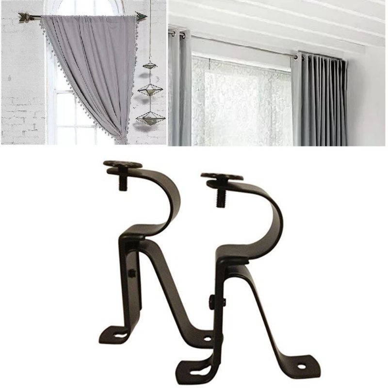 Giá Đỡ Thanh Treo Rèm Cửa Gắn Tường Tùy Chỉnh Tiện Dụng Cho Gia Đình