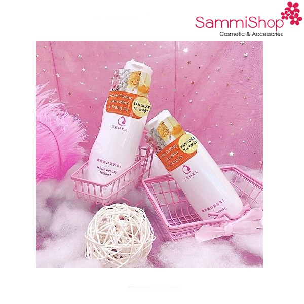 Nước dưỡng làm mềm và trắng da Senka White Beauty Lotion I 200ml