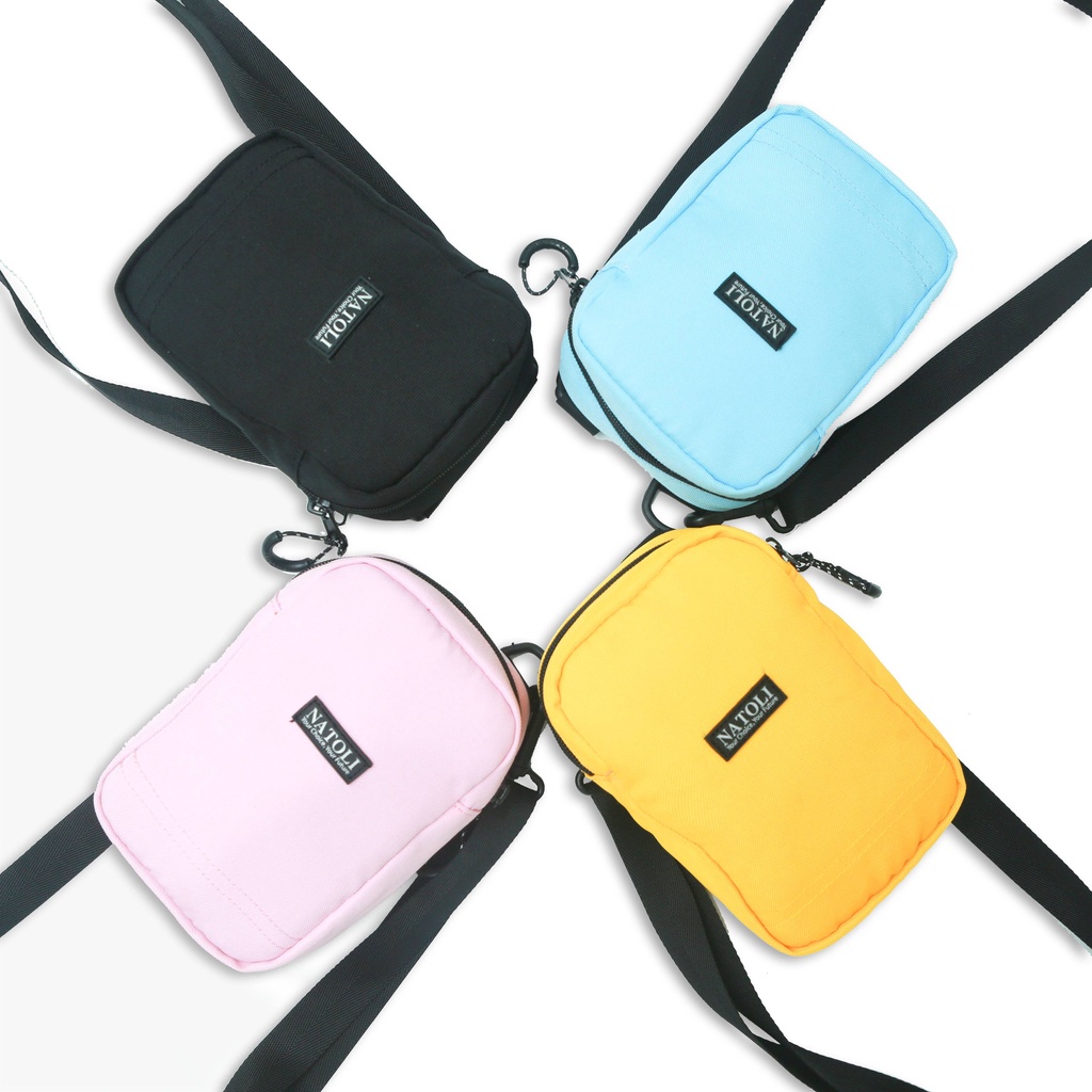 Túi đeo chéo mini thời trang chính hãng NATOLI chất vải canvas kháng nước cao cấp BST mini Daily Crossbag T3