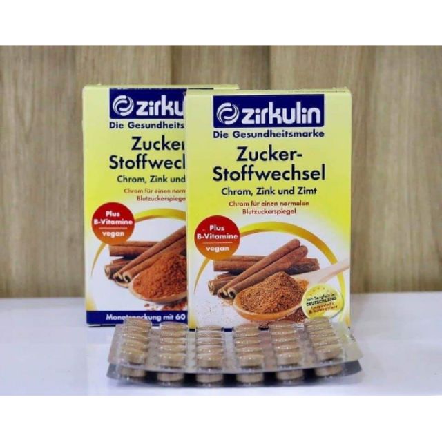 Viên uống on dinh duong huyet Zirkulin Zucker Stoffwechsel xách tay Đức