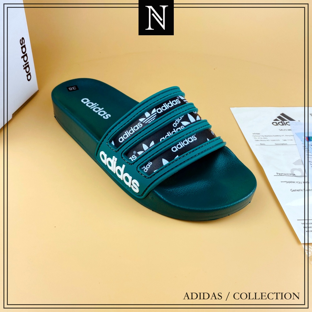 Dép nam adidas NAT 8940 dép nam quai ngang mẫu mới nhất 3 kiểu dáng đế cao su chống thấm nước hiệu quả