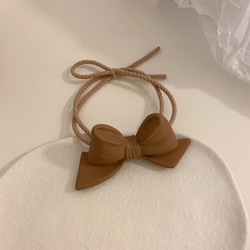 Dây buộc tóc co giãn phối nơ phong cách đáng yêu cho nữ