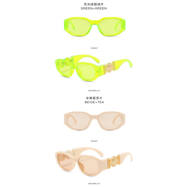 Kính mát hình bầu dục thời trang phương Tây cổ điển sành điệu cho nam nữ