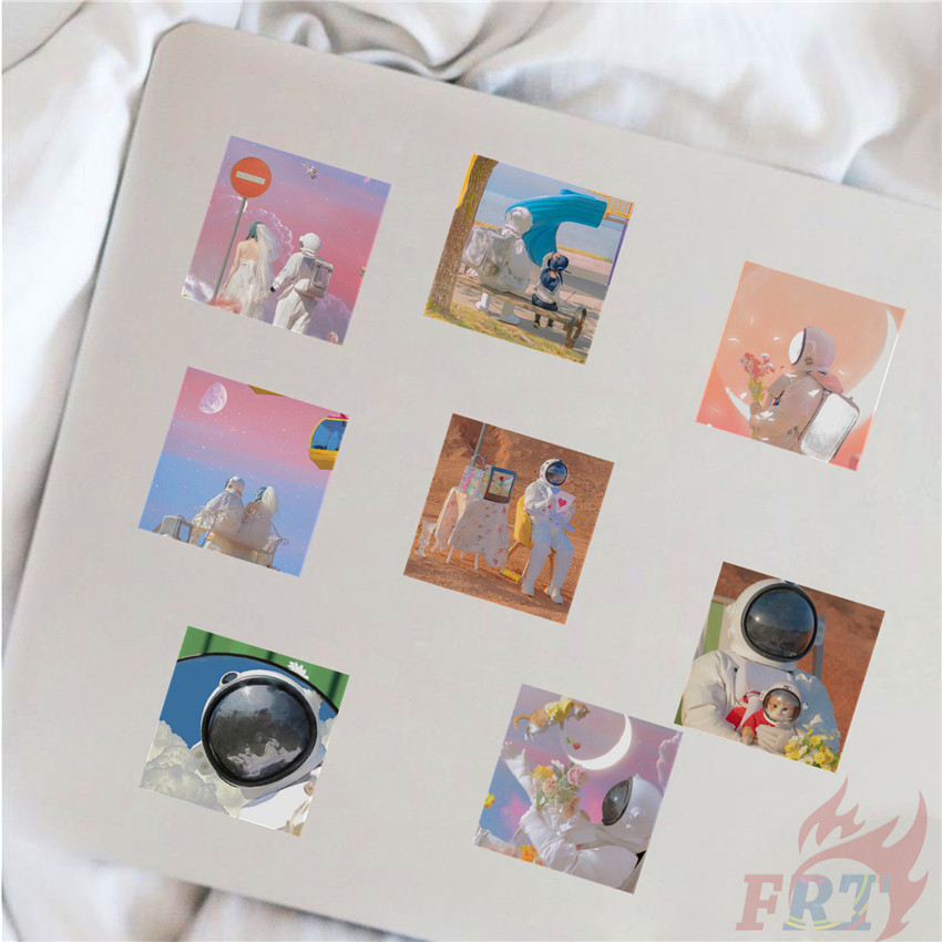 Set 48 Nhãn Dán Hình Phi Hành Gia Vũ Trụ Ngộ Nghĩnh Độc Đáo