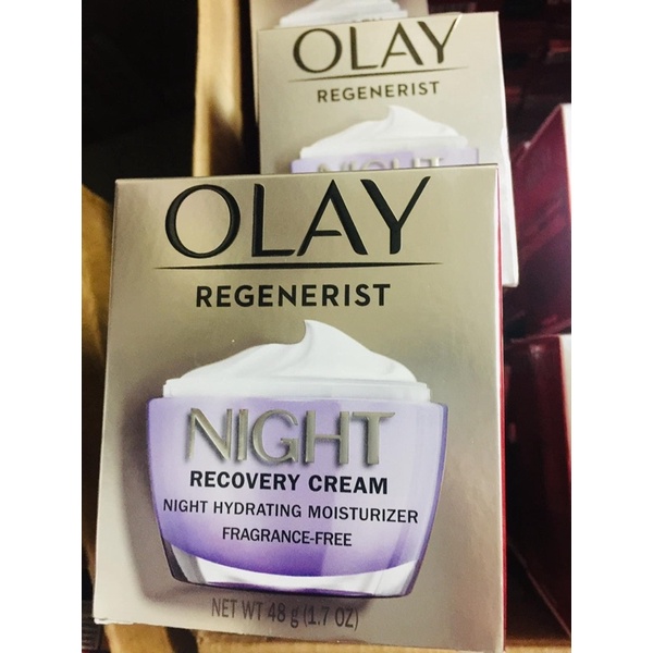 [ Hàng Mỹ Bao Check] Kem Olay Mỹ,Olay đêm tím dưỡng da ban đêm Olay Regenerist Night Recovery Cream 48gr