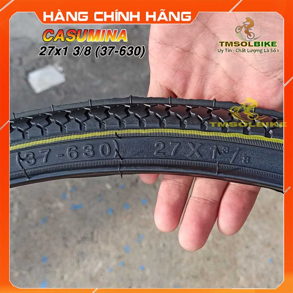 Vỏ Xe Đạp 27x1 3/8  (37 - 630)  Cho Xe Đạp Phổ Thông, Lốp Xe Đạp 27x1 3/8 (37 - 630) , Săm Vỏ Ruột Lốp Xe Đạp 27x1 3/8