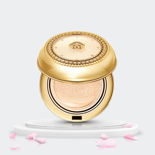 Cushion trang điểm ngừa lão hóa WHOO Gongjinhyang Mi Luxury Golden Cushion Glow  15 g + Lõi phụ 15 g