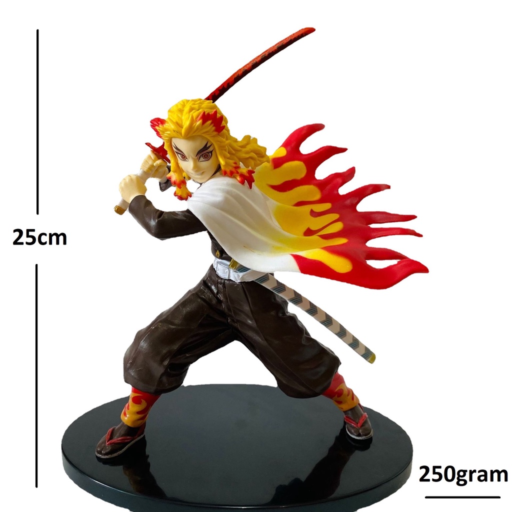 Mô hình Rengoku CLOUD STORE cao 20cm nặng 250gram,thanh gươm diệt quỷ, mô hình kimetsu no yaiba, figure Viêm Trụ anime