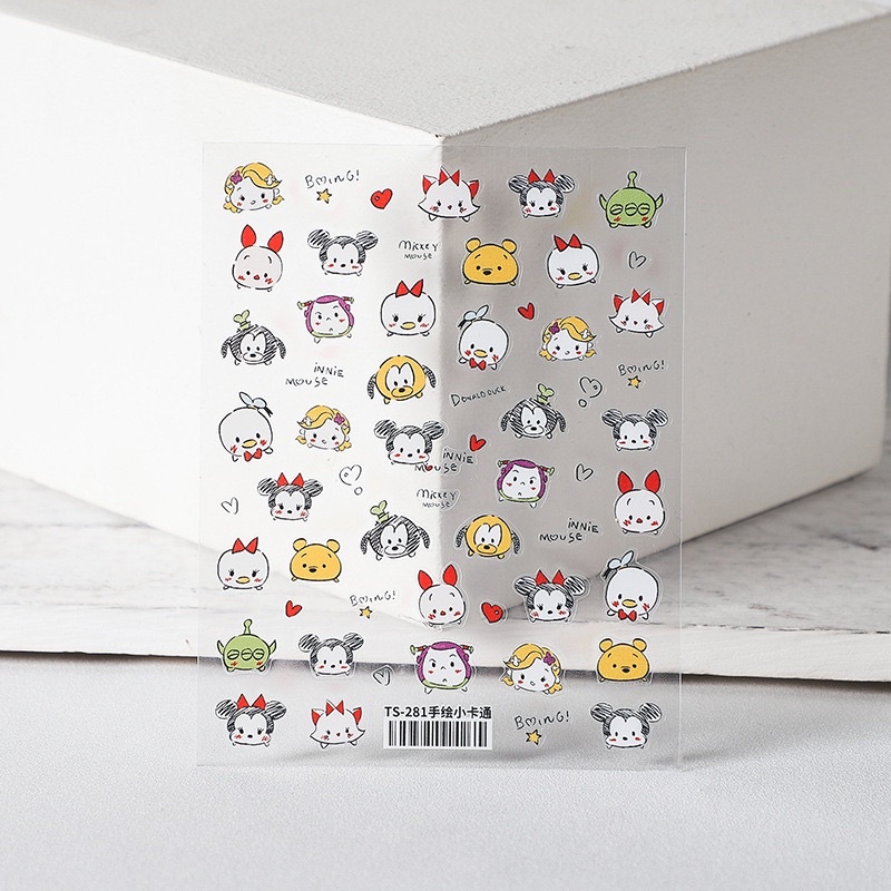 Sticker cartoon hàng cao cấp giá rẻ ,dán và trang trí nail/móng tay