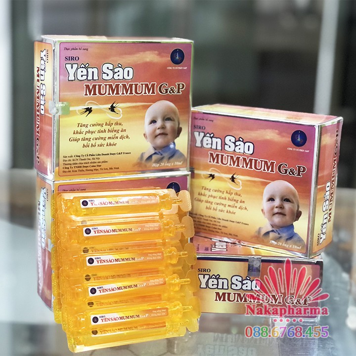 Siro Yến Sào Ăn Ngủ Ngon Gold mẫu mới – Yến sào MumMum G&amp;P – Mum Mum GP