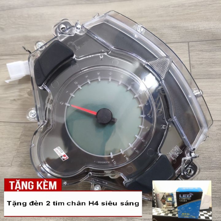 Đồng hồ điện tử Uma cho xe EXCITER 135, EXCiTER 150 đời 2011 đến 2014 - Tặng kèm đèn LED 2 tim chân H4 siêu sáng - A2030