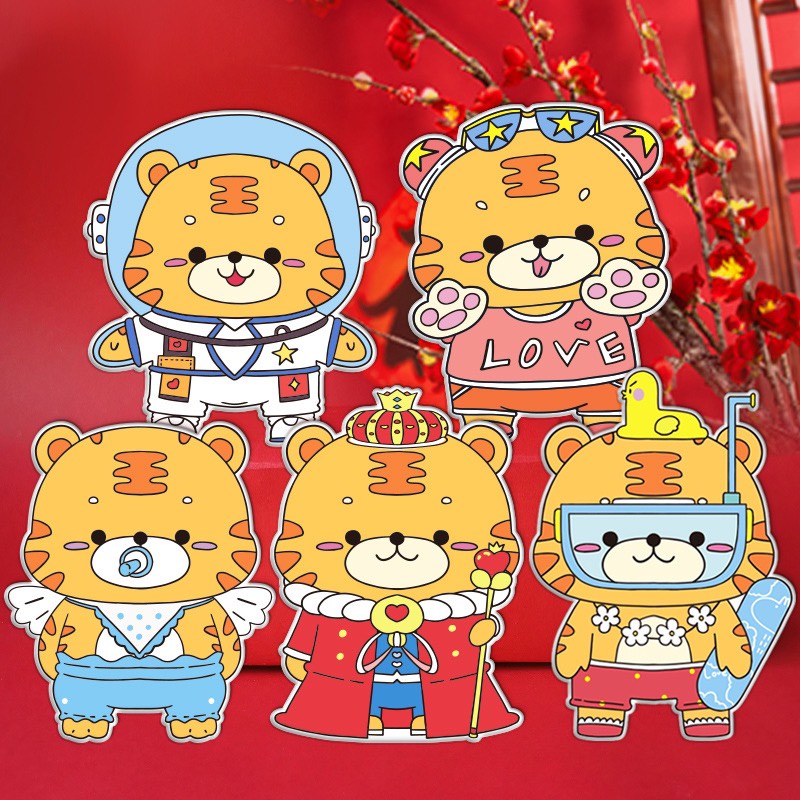 Combo 10 Bao Lì Xì Nhân Vật Hoạt Hình Siêu Dễ Thương