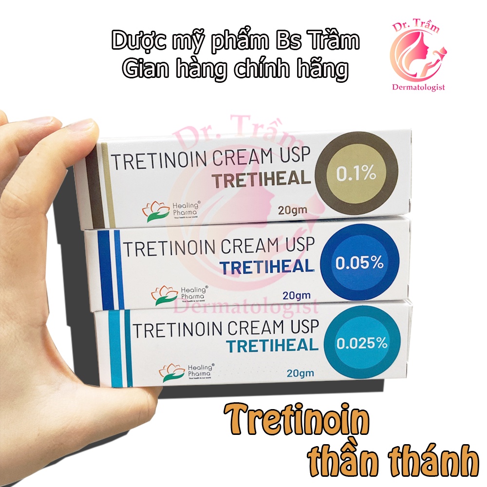 Tretiheal - Tretinoin Cream USP Kem giảm mụn, chống lão hóa