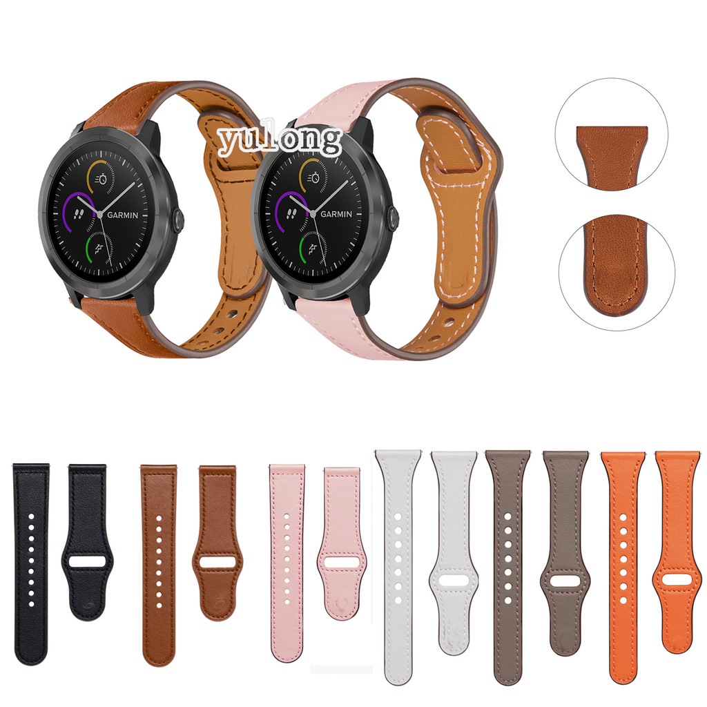 Dây Đeo Bằng Da Thật Chất Lượng Cao Cho Garmin Vivoactive 3 Music Element