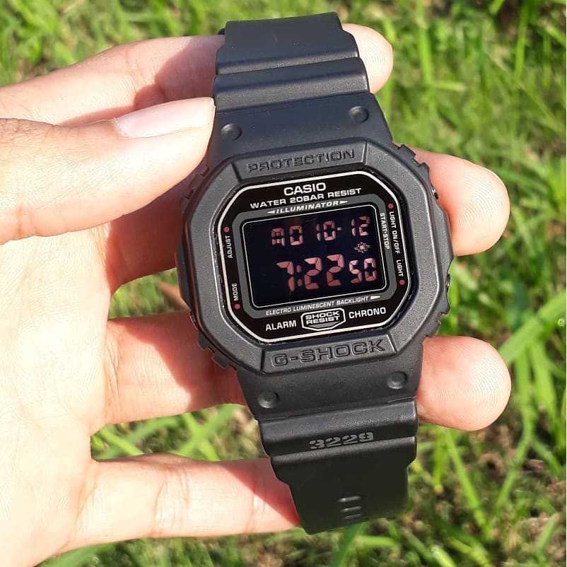 Đồng hồ Nam Dây Nhựa Casio G-Shock DW-5600MS-1 chính hãng bảo hành 5 năm Pin trọn đời