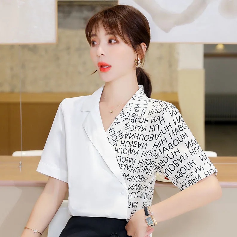 Áo Sơ Mi Ngắn Tay Thời Trang Mùa Hè Phong Cách Hàn Quốc 2022 Dành Cho Nữ