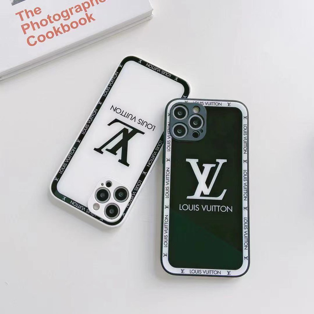 Ốp điện thoại in logo LV cho iPhone 13ProMax 13 13pro 11ProMax 11 7 8 SE 7plus 8plus X XS XR XSMAX 12 12Pro 12ProMax