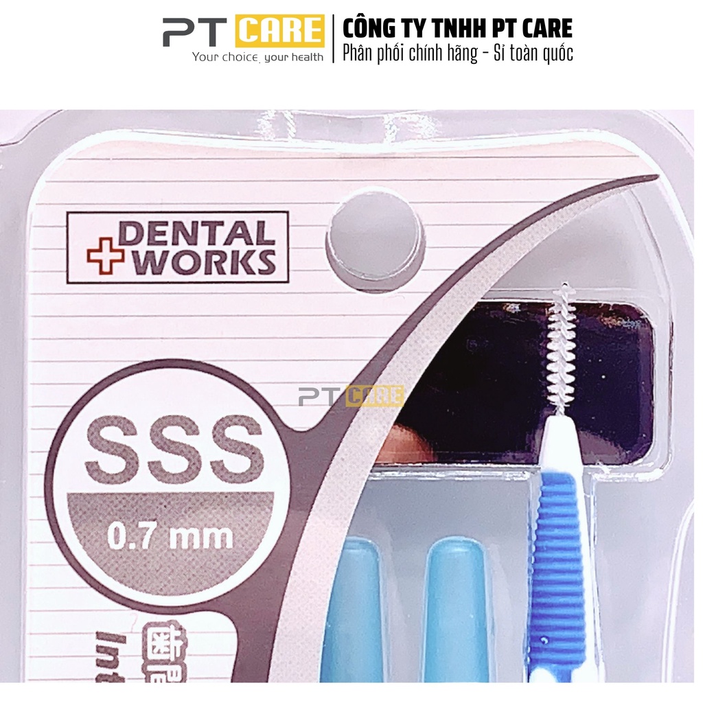 PT CARE | 01 Gói Bàn Chải Kẽ Răng Cao Cấp Okamura Dental Works Dạng Chữ I Vĩ 5 Cái Chất Lượng Nhật Bản