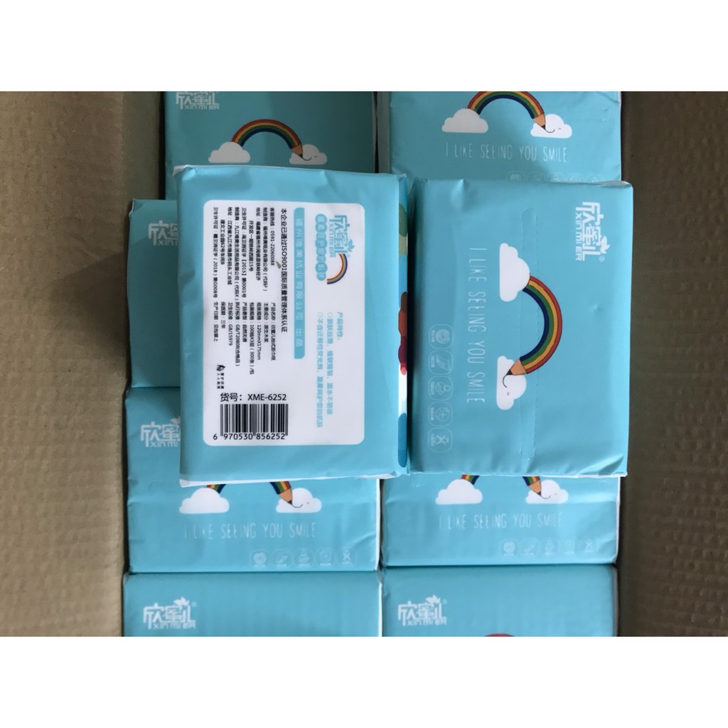 01 gói giấy ăn cầu vồng Xin Mier Siêu dai