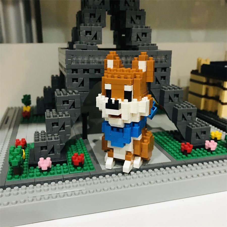 Balody Mini Khối Hội Động Vật Mô Hình Shiba Chó Husky Kim Cương Gạch Schnauzer Trẻ Em Bé Gái Quà Giáng Sinh Cửa Hàng Thú Cưng 18248