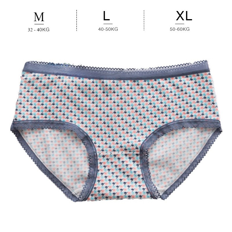 Quần lót nữ cotton cao cấp in hoạ tiết siêu đẹp QL10 | BigBuy360 - bigbuy360.vn