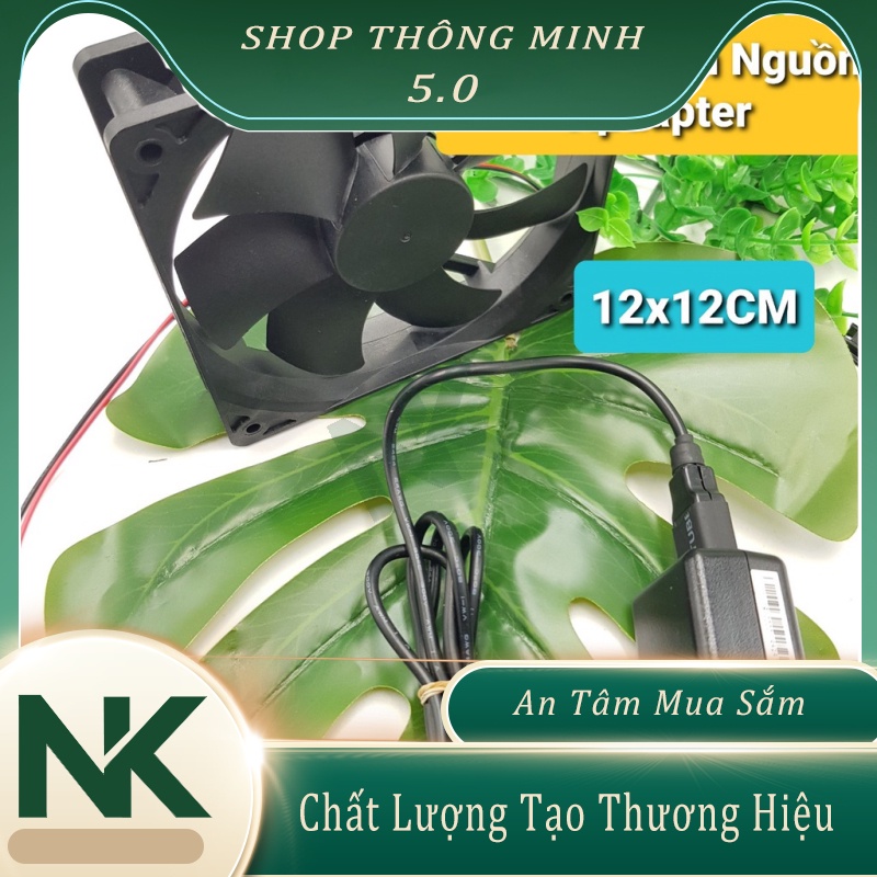 Quạt Tản Nhiệt 5V 12x12CM Tốc Độ 2100RPM Quạt 5V Làm Mát PC LapTop Wifi Thủy Sinh Hút Mùi ShopThongMinh5.0