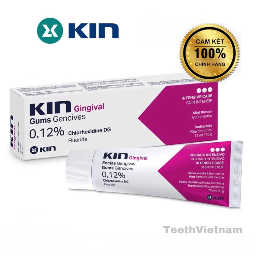 COMBO NƯỚC SÚC MIỆNG VÀ KEM ĐÁNH RĂNG KIN GINGIVAL NGỪA VIÊM NƯỚU