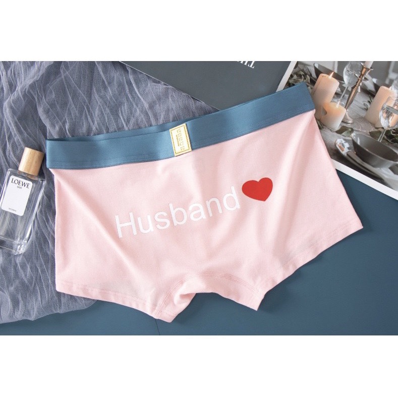Quần Lót Đôi Cao Cấp - Quần Lót Nam Nữ Cotton Husband ❤️ Wife S95