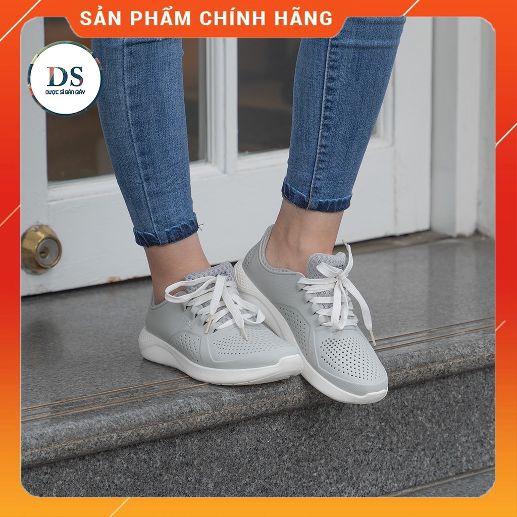Giày Nhựa Cross LiteRide Chống Nước Kiểu Dáng Thời Trang Màu Ghi Siêu Hot