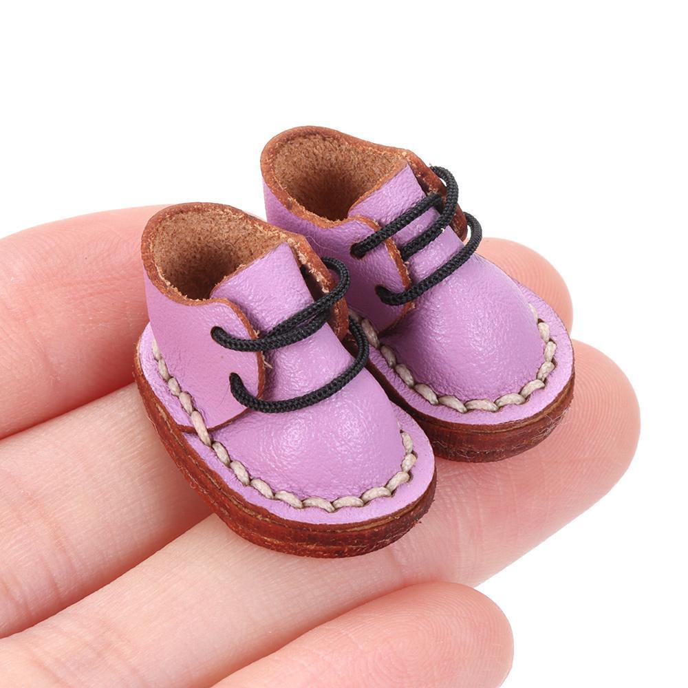 CHOOKEY Giày Bốt Da Bò Cho Búp Bê obitsu11GSCbody9OB11 Tỉ Lệ 1 / 11 OB11