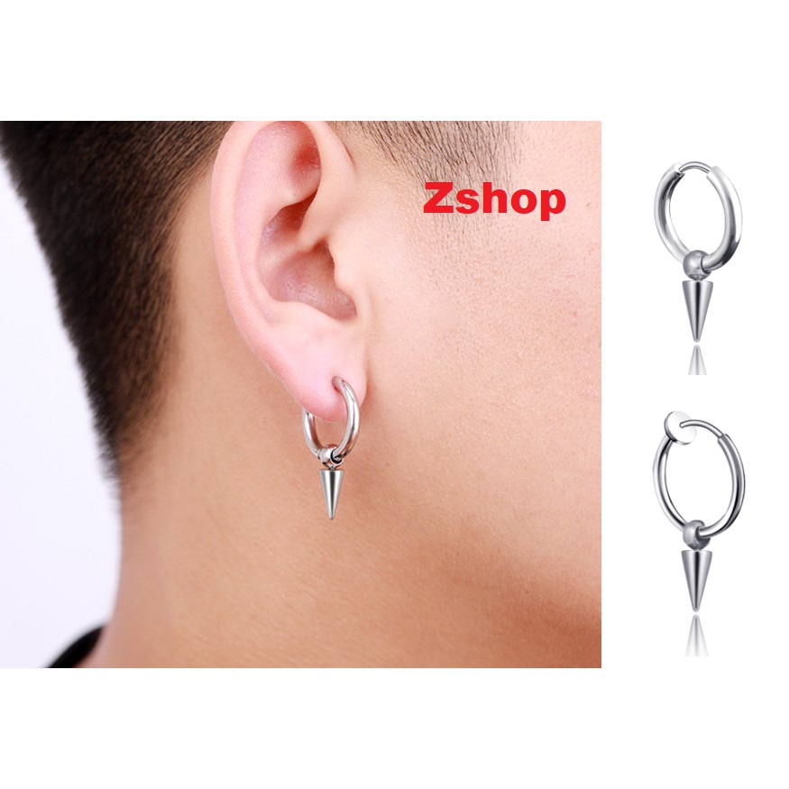 Khuyên hoặc kẹp tròn basic titan thả giọt cá tính DB112