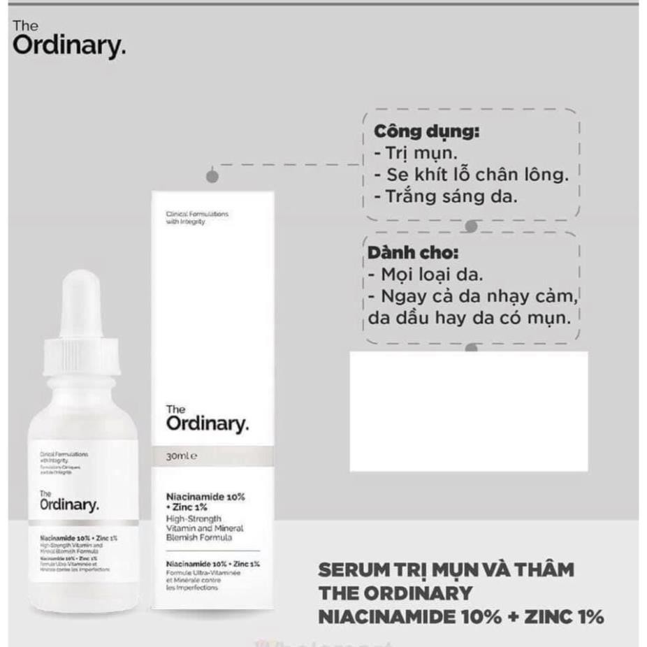 (Canada) SERUM NIACINAMIDE 10% + ZINC 1% THE ORDINARY 30ML