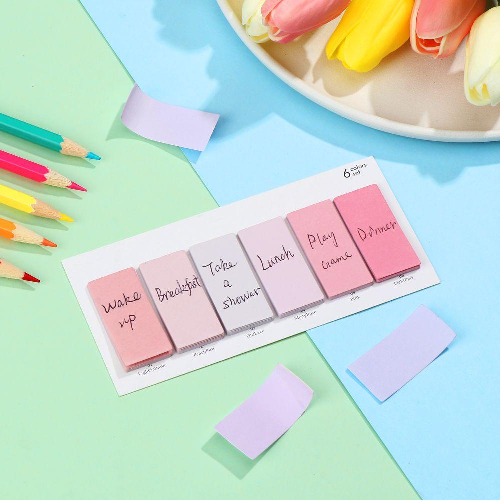 Set 120 Tờ Giấy Dán Ghi Chú Nhiều Màu Sắc Dễ Thương