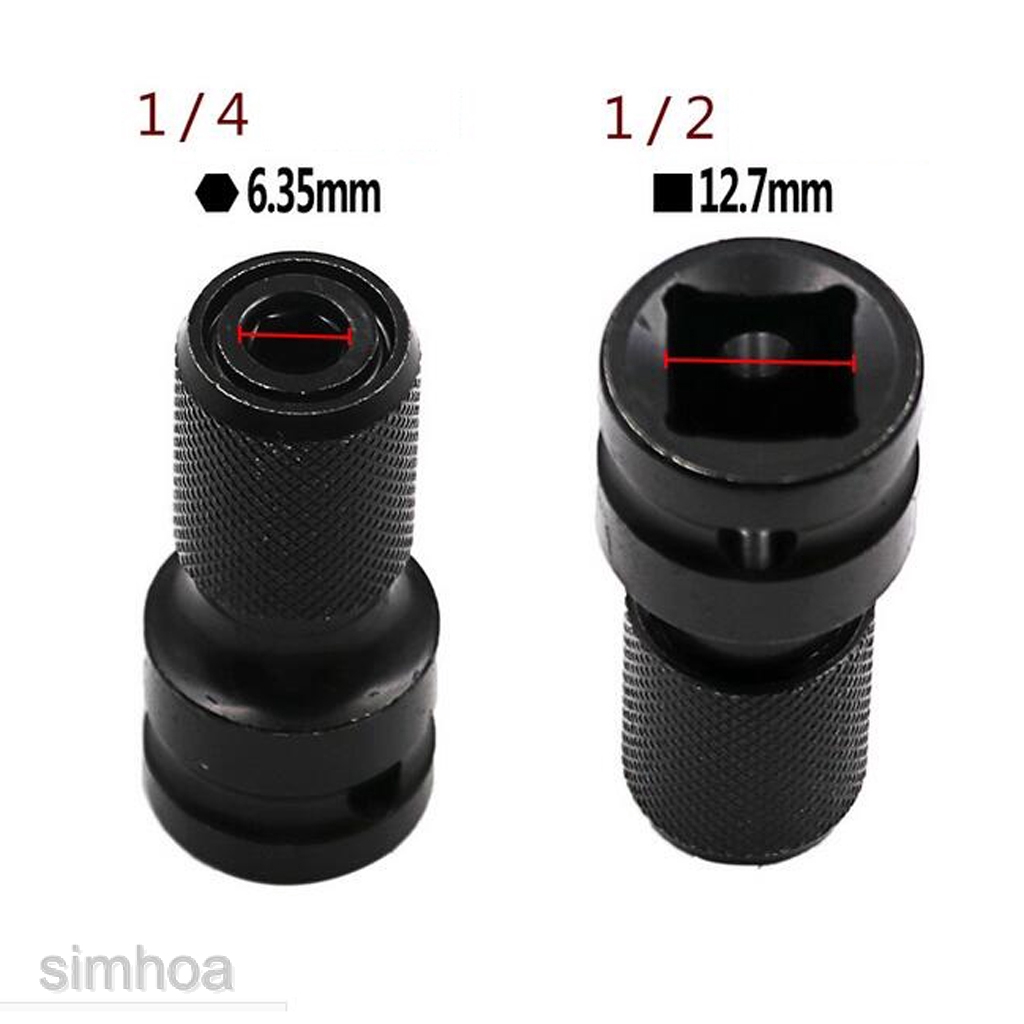 Đầu Chuyển Đổi Đầu Lục Giác 1 / 2 &quot;Sang 1 / 4&quot; Tháo Gỡ Nhanh Tiện Dụng