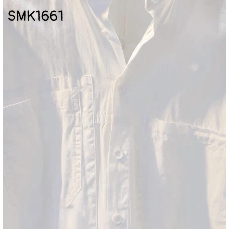 SMK1661- ÁO SƠ MI TRẮNG QC