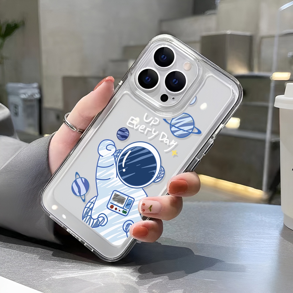 Ốp Điện Thoại Trong Suốt Hình Phi Hành Gia Cho iphone 14 Pro Max Plus 13 11 12 7Plus X XR XS Max 7 8 SE2020