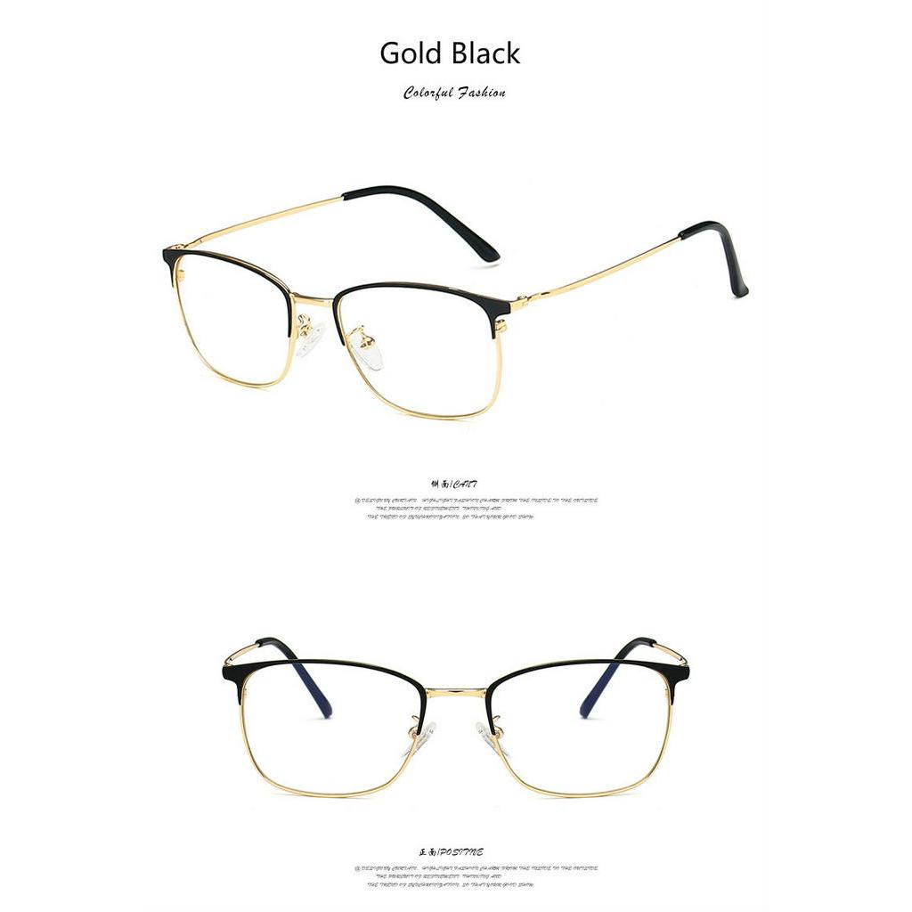 Mắt kính gọng kim loại dáng vuông phong cách Hàn Quốc cho nam và nữ