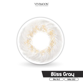 Kính Áp Tròng Cận Màu Xám Hàn Quốc Chính Hãng Vivimoon Bliss Gray 13.2mm