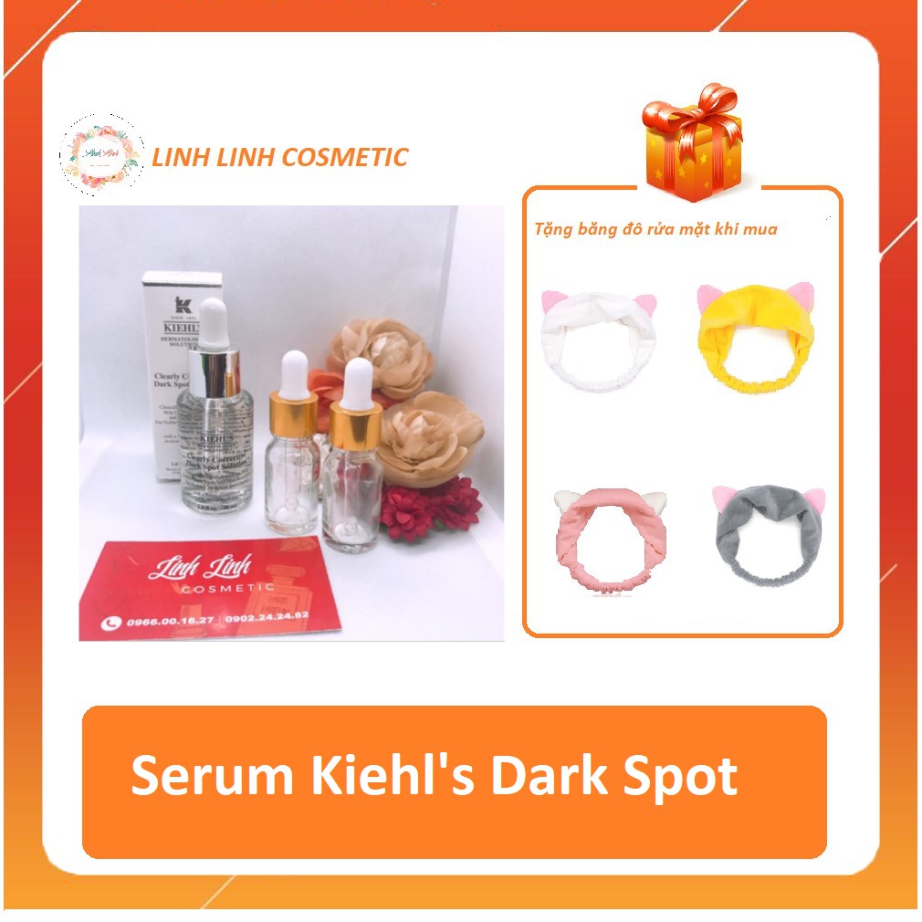 (tặng kèm băng đô) Serum Kiehls Dark Spot / Tinh chất KIEHLS CLEARLY CORRECTIVE DARK SPOT