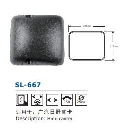 Gương chiếu hậu xe tải  isuzu , hino