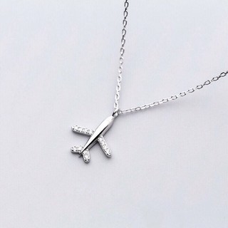 Dây chuyền nữ hình máy bay - dây chuyền bạc 925- Silver