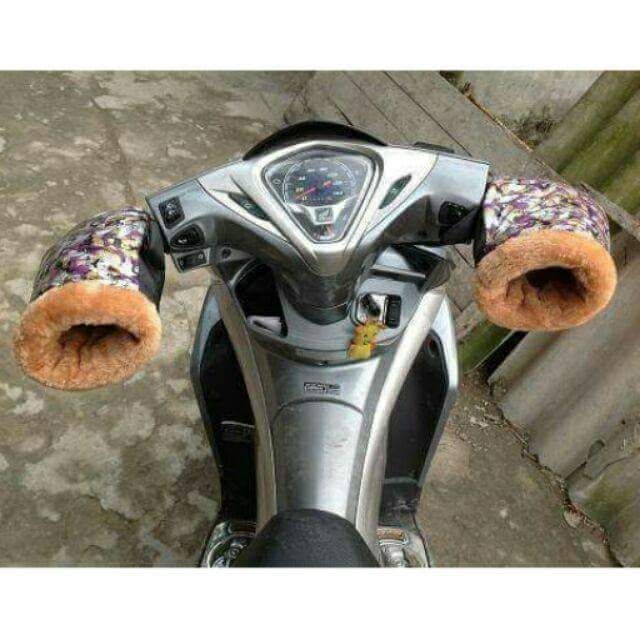 Găng tay lot lông đi xe máy loại đẹp