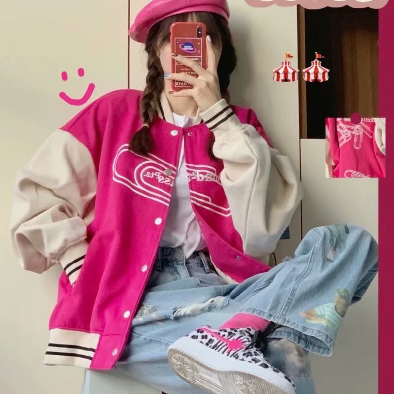 Áo Khoác nam bomber In Họa Tiết Cổ Điển fashion new áo khoác bóng unisex chày nữ Hàn Quốc top áo dài tay bigsize jacket
