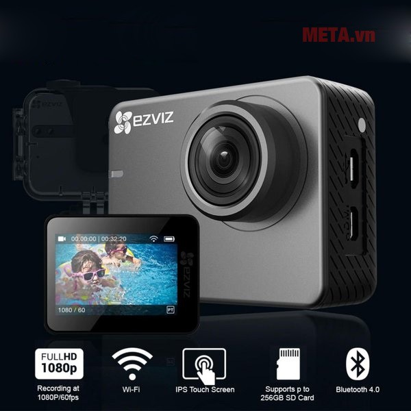 Camera hành trình EZVIZ S3 độ phân giải 4K/24fps Màn hình cảm ứng IPS LCD- 1080P/50fps | BigBuy360 - bigbuy360.vn