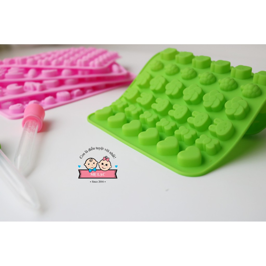 Khuôn silicone làm kẹo dẻo cho bé nhiều mẫu, nhỏ xinh đáng yêu