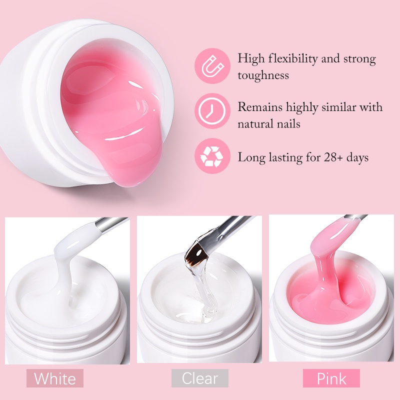 Gel đắp nối dài móng tay UR SUGAR tùy chọn màu sắc 15ml